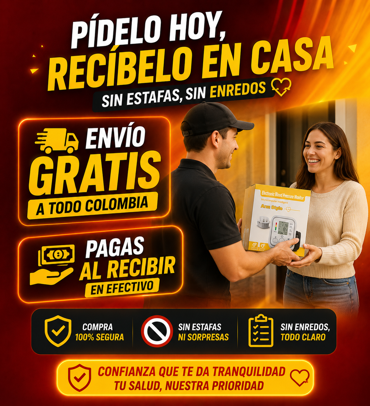 Tensiometro de Brazo DIGITAL: precision y seguridad para tu salud