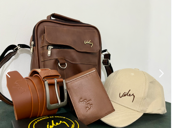 Combo VELEZ: Carriel, Gorra, Billetera, Cinturon