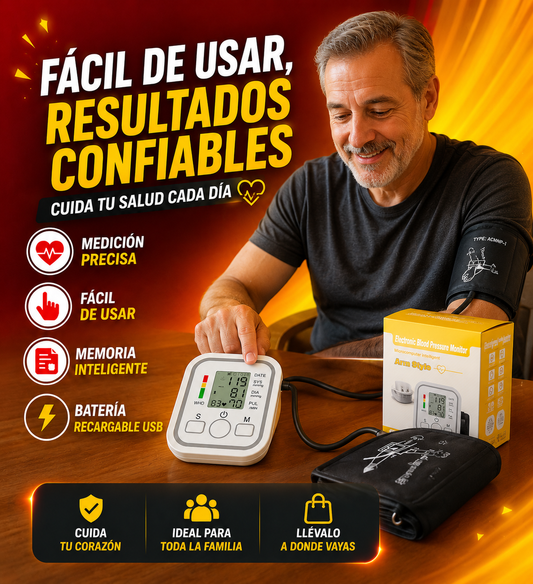 Tensiometro de Brazo DIGITAL: precision y seguridad para tu salud