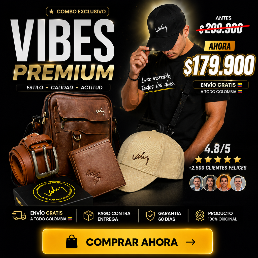 Combo VELEZ: Carriel, Gorra, Billetera, Cinturon