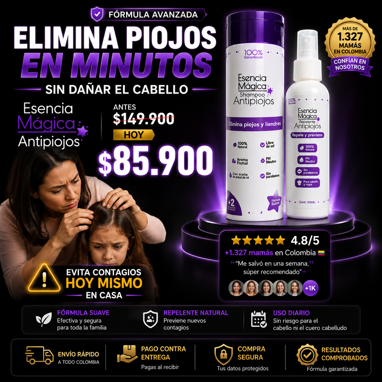 COMBO Esencia Magica: Tratamiento para piojos