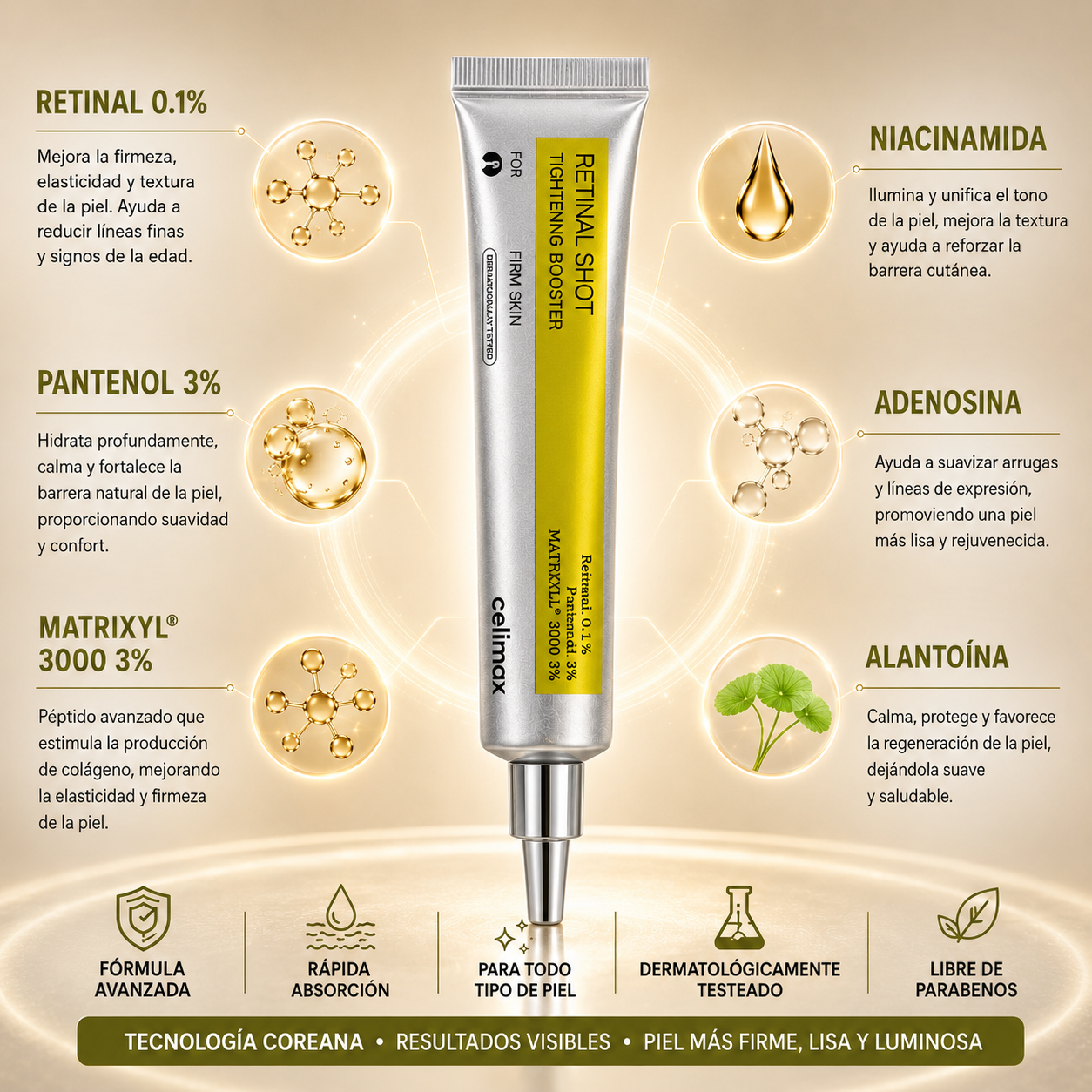 RETINAL de Celimax: Mas suavidad y Elimina imperfecciones
