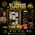 SET Armario + Zapatero organizador