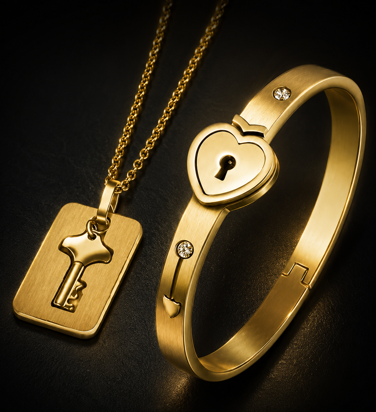 Kit Pulsera + Collar con LLAVE: Vinculo inseparable