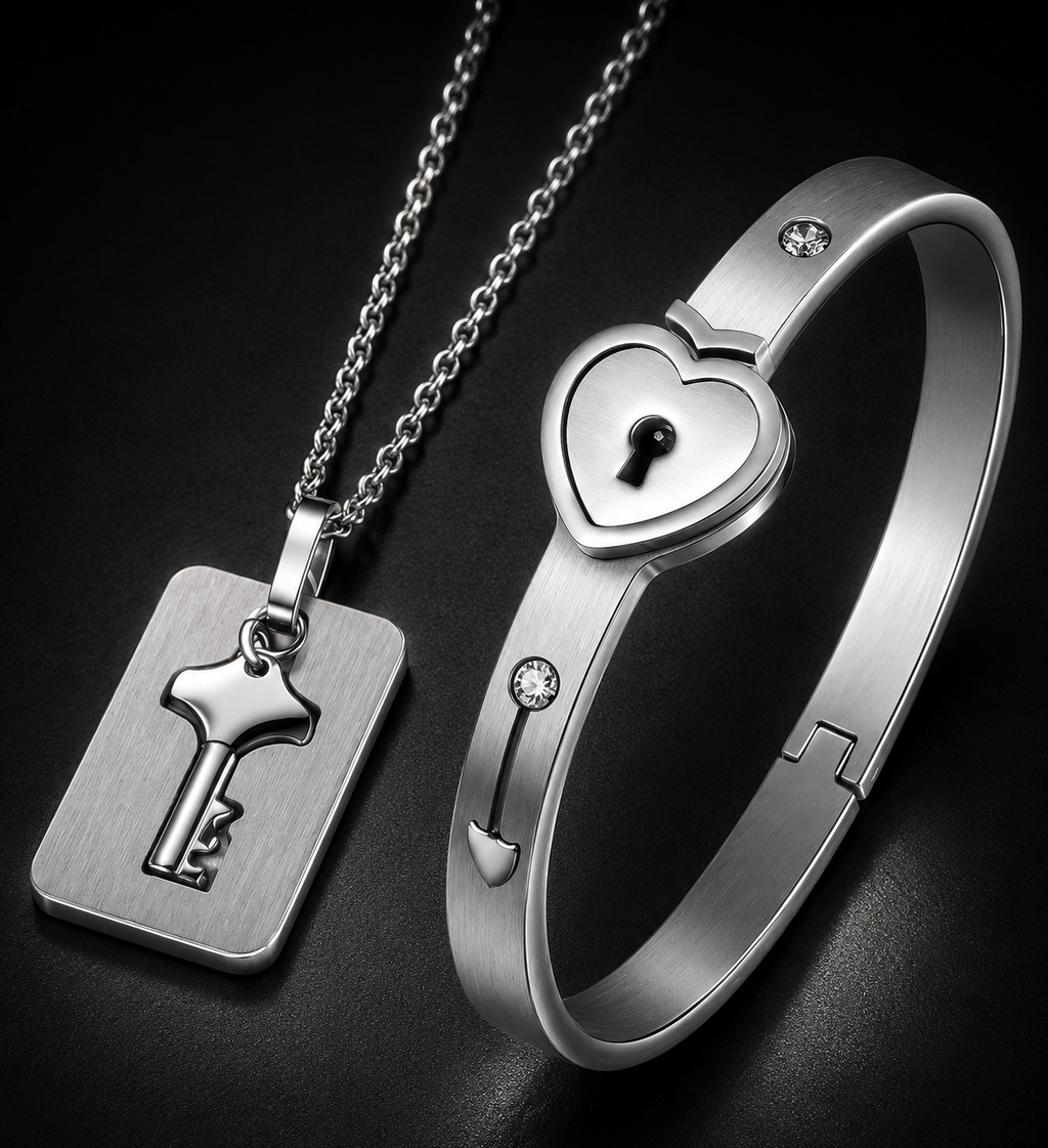 Kit Pulsera + Collar con LLAVE: Vinculo inseparable