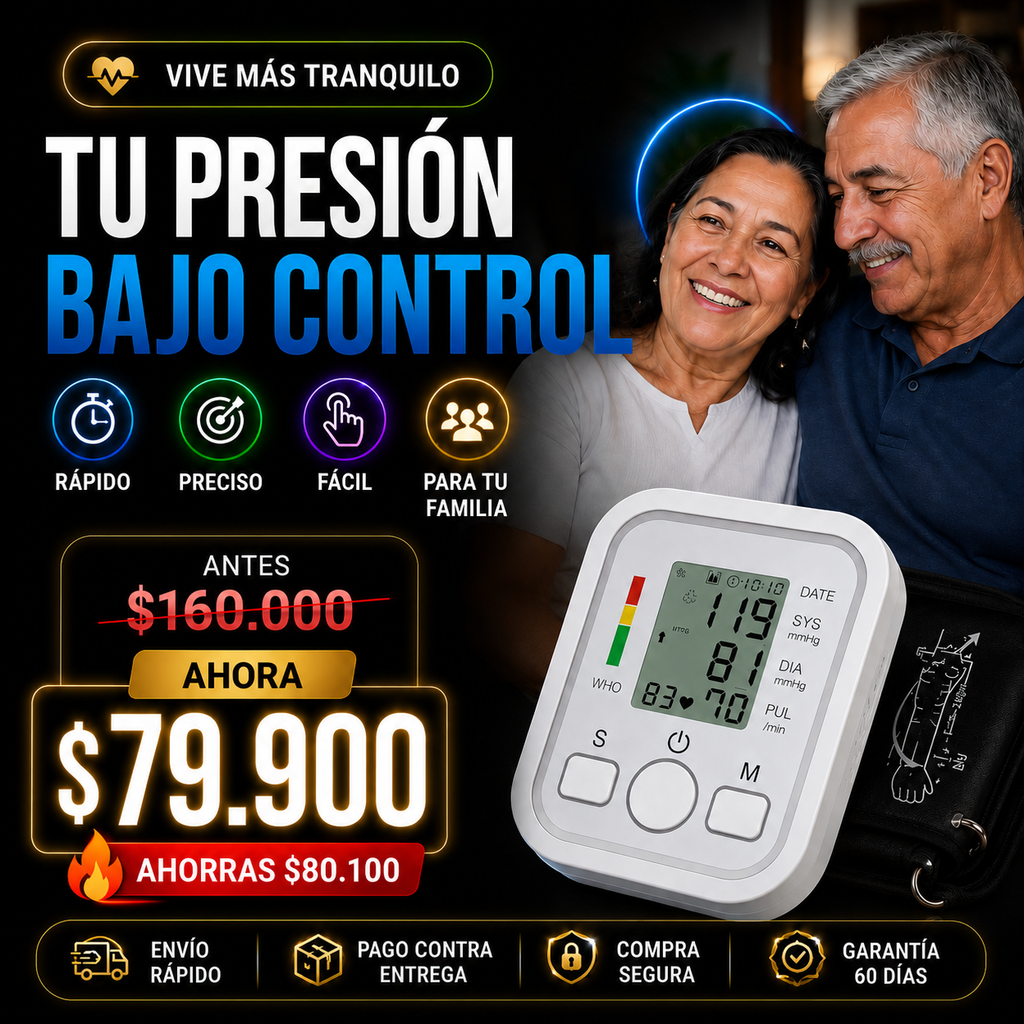 Tensiometro de Brazo DIGITAL: precision y seguridad para tu salud